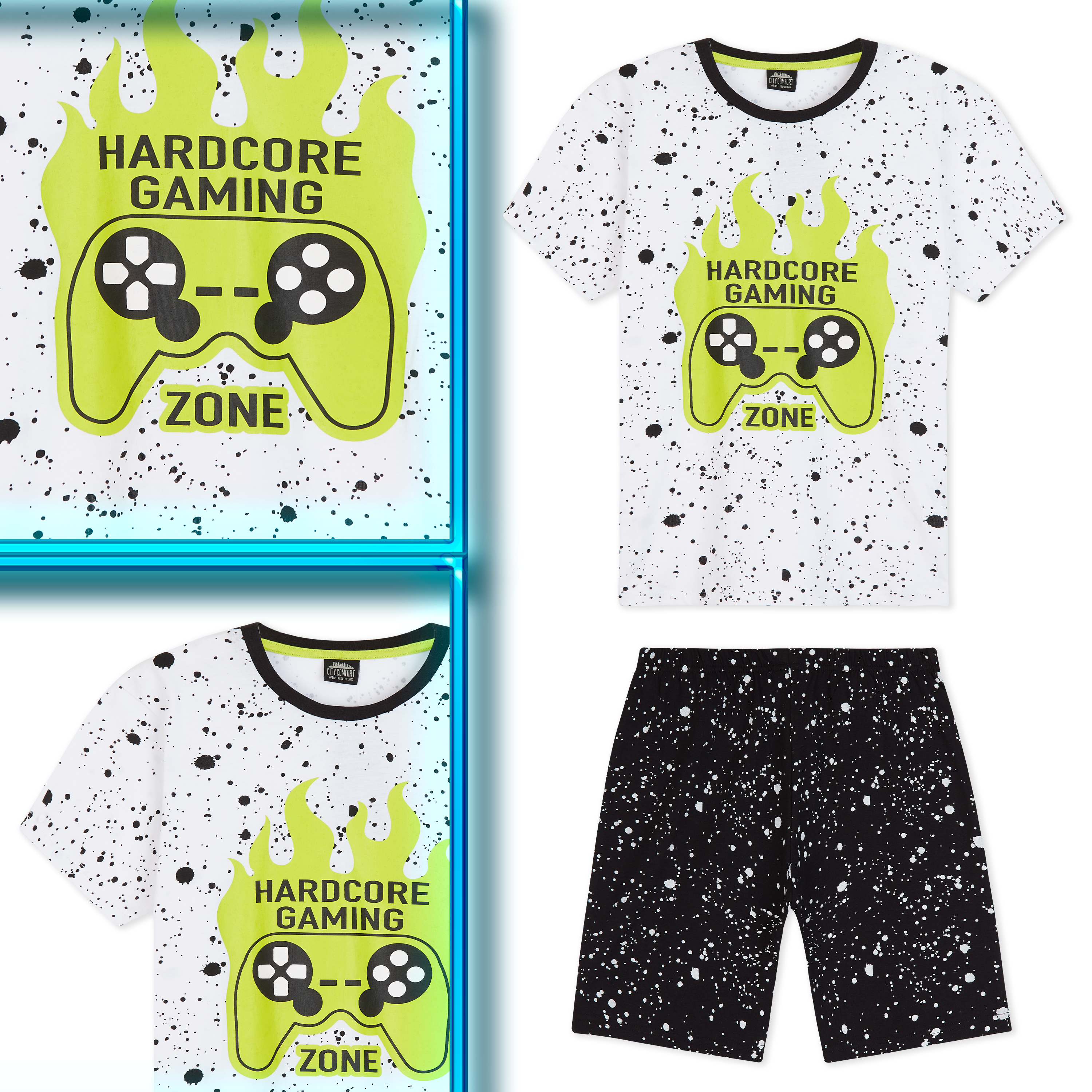 CityComfort Boys Pyjamas, Kids PJs for Summer, Childrens Clothes, Gaming Gifts - Picture 10 of 34