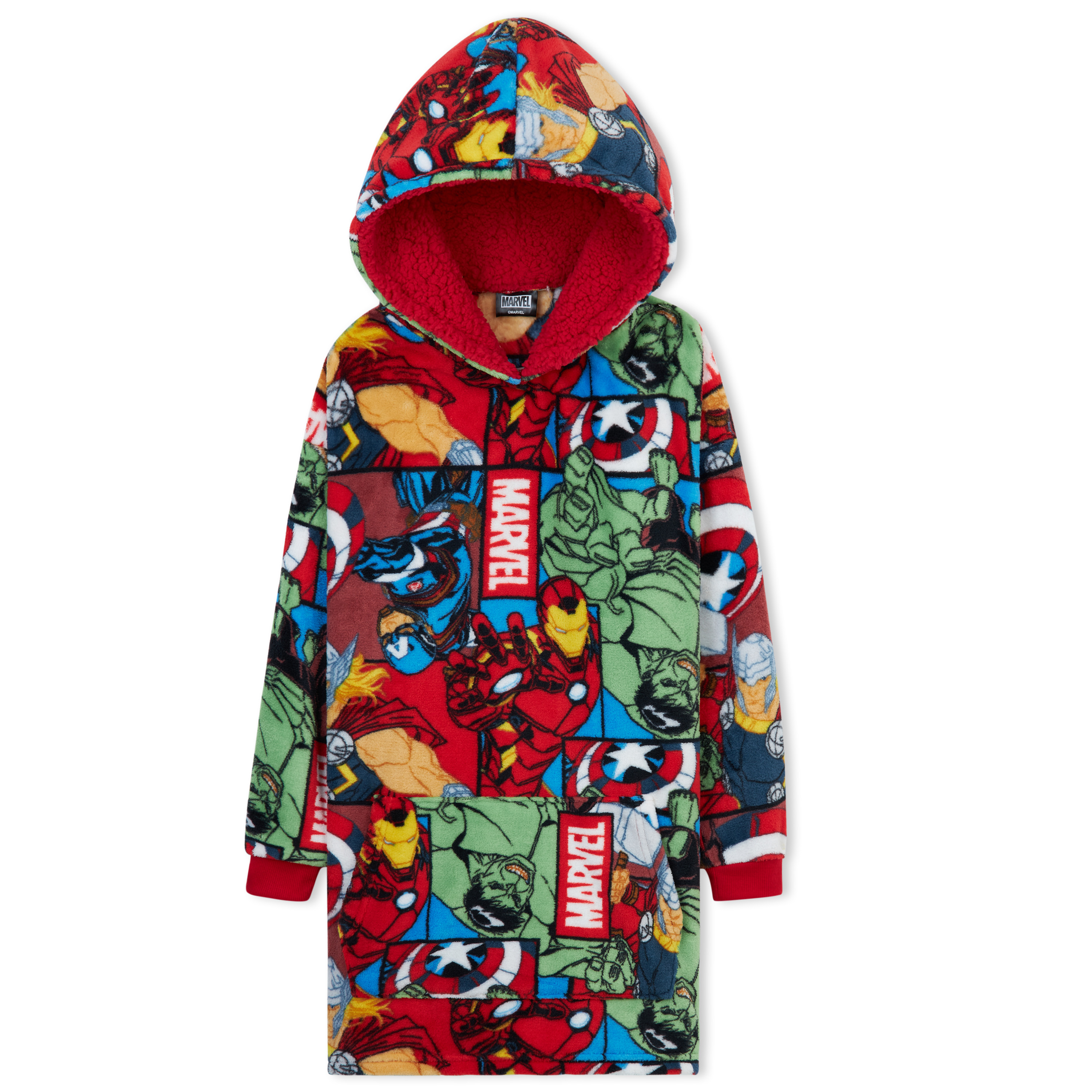 Marvel hoodies for men,fleece oversized hoodie blanket,Avengers gifts for men (Black/Grey
