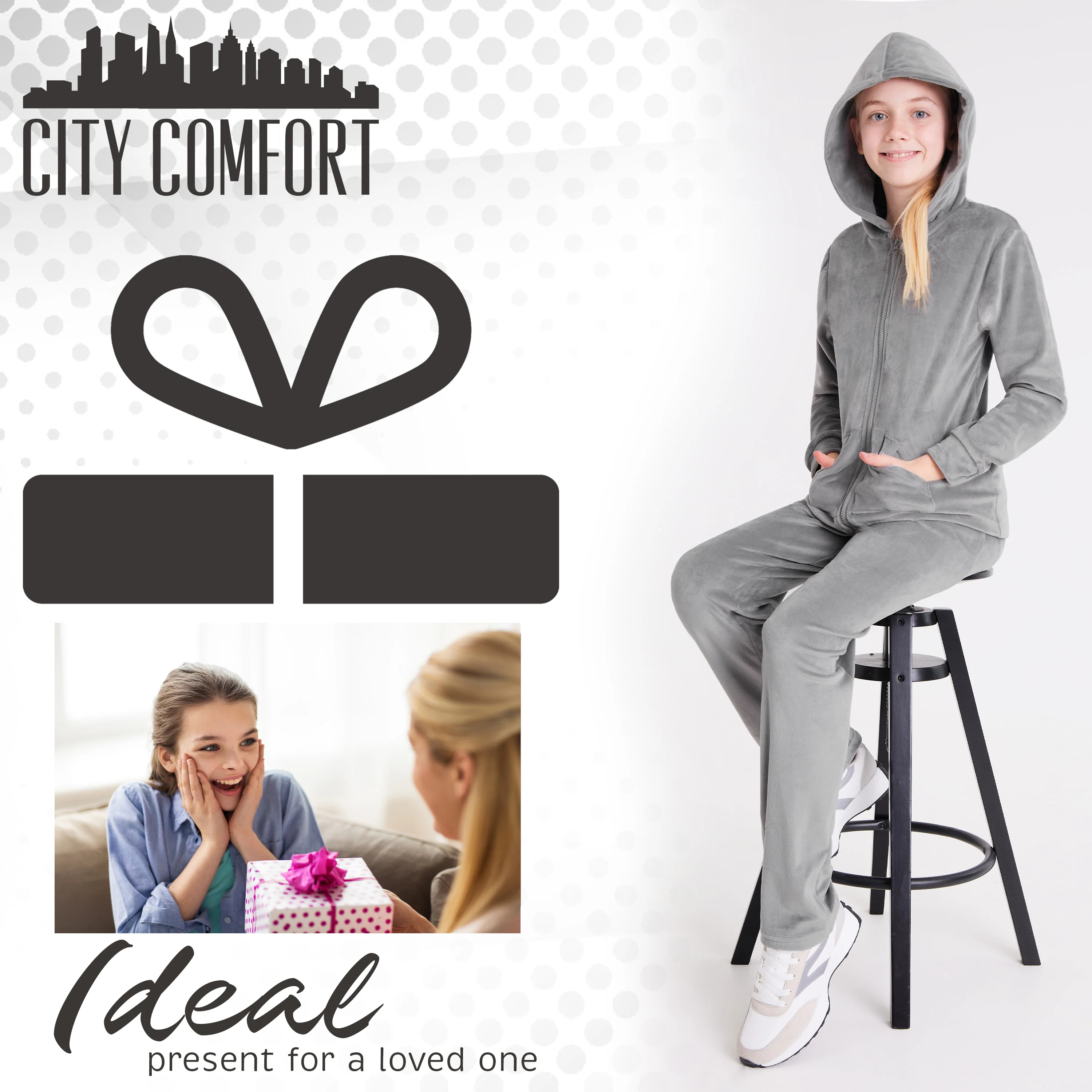 CityComfort Girls Tracksuit Set, 2 Piece Velour Tracksuit for Girls - Picture 18 of 21