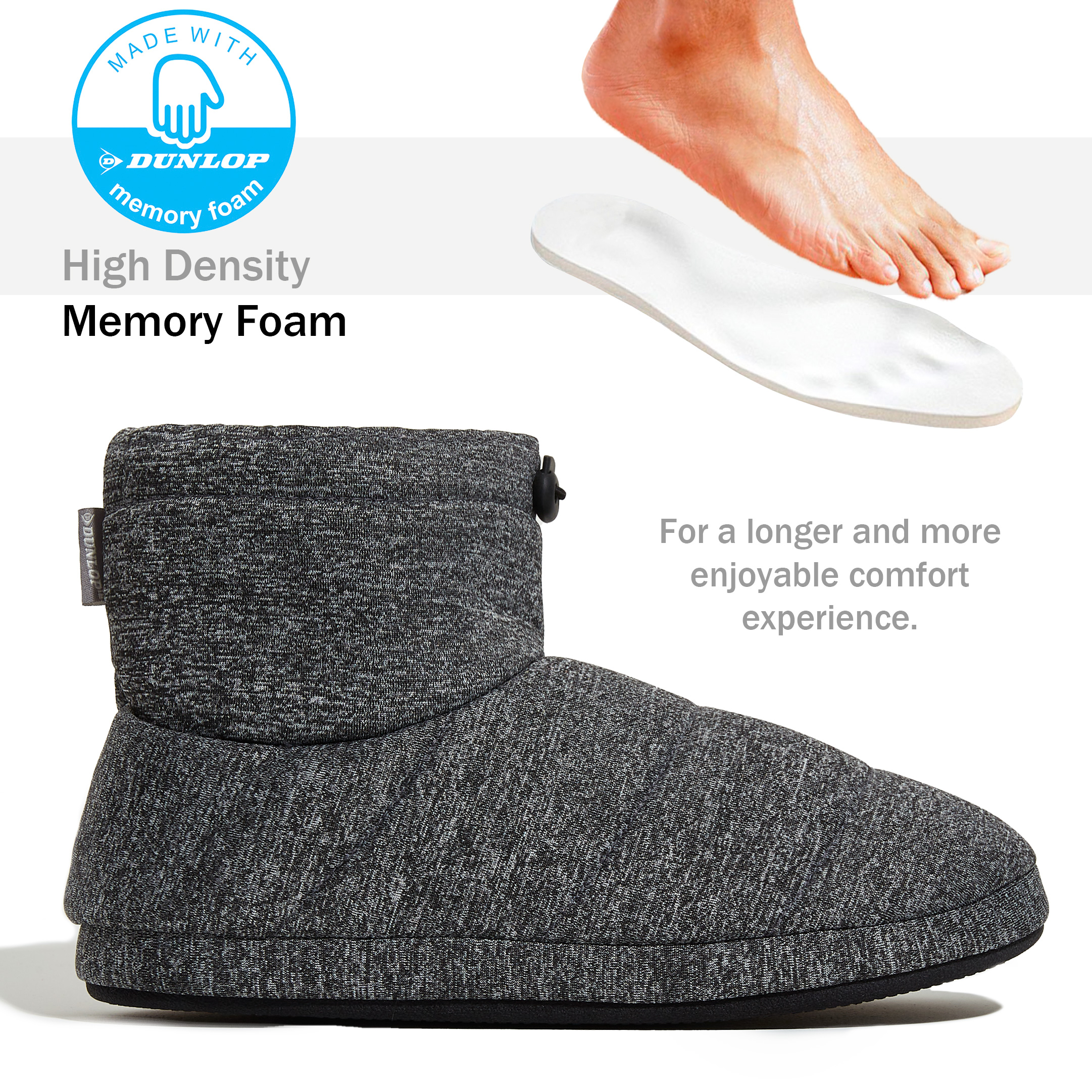 Dunlop Warm Fluffy and Cosy House Boots Slippers for Men - Picture 30 of 48