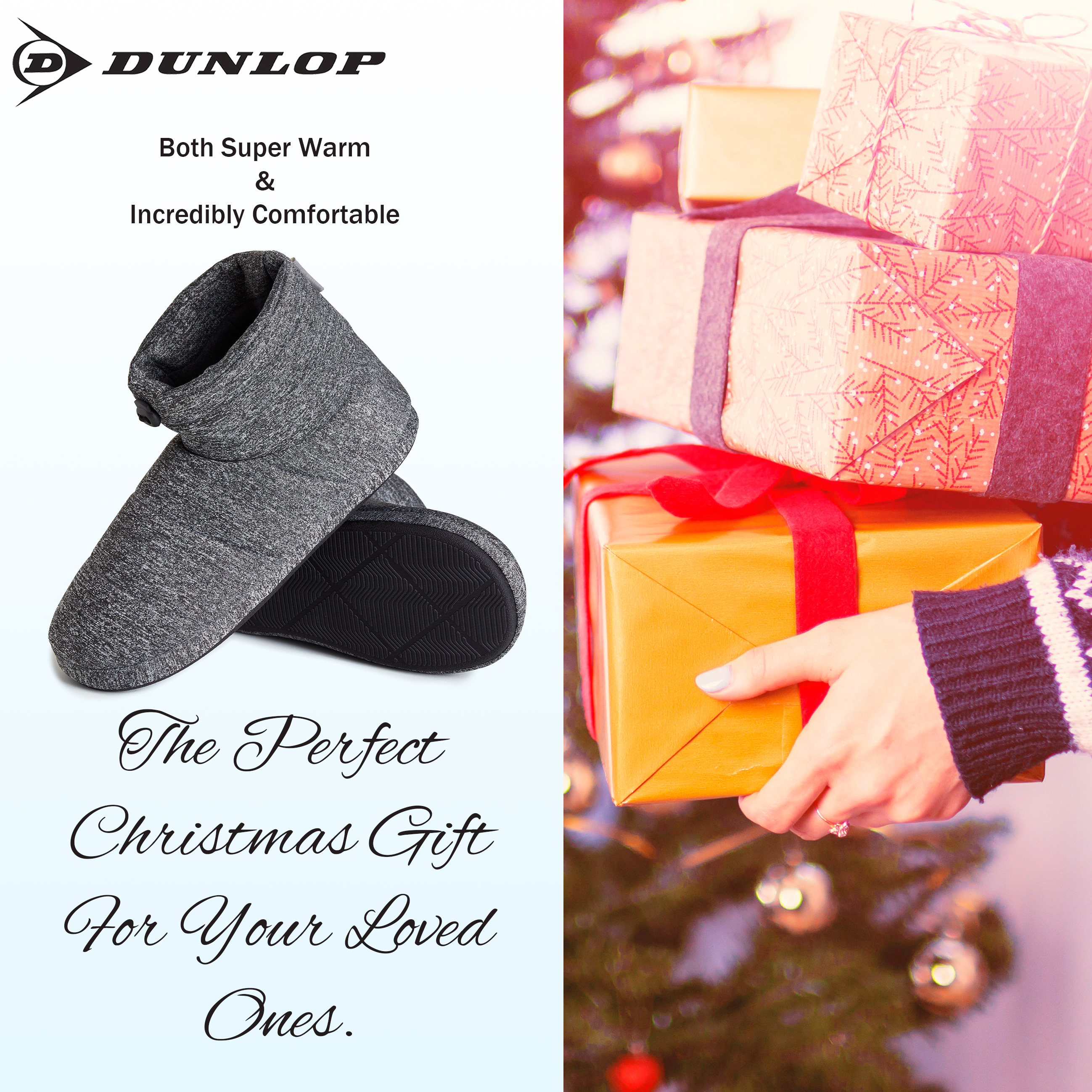 Dunlop Warm Fluffy and Cosy House Boots Slippers for Men - Picture 34 of 48