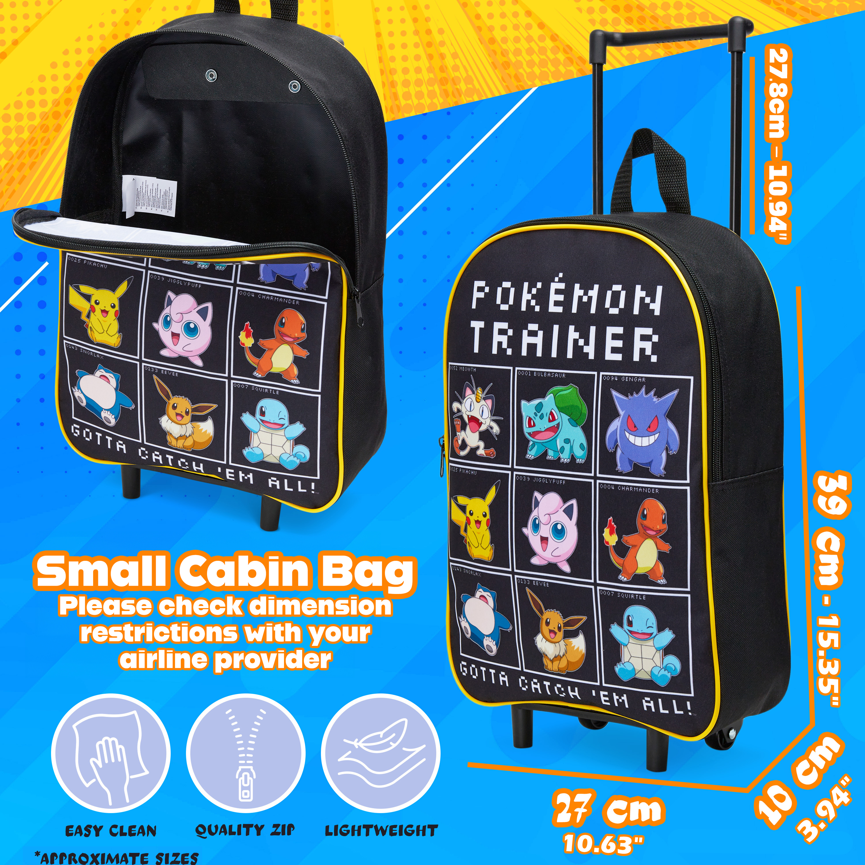 Pokémon - Colourful Trolley-Adaptable Backpack - Level Up Store