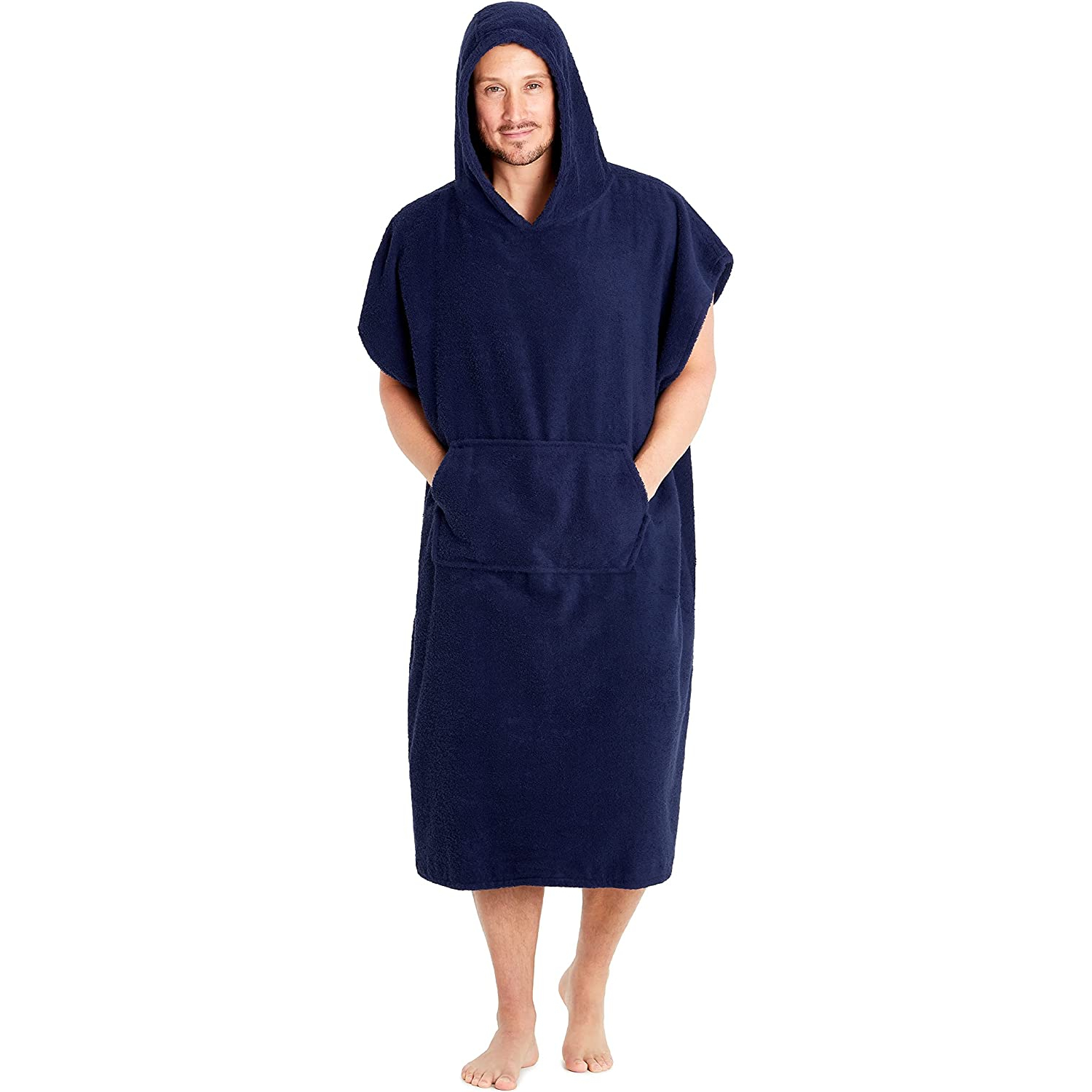 CityComfort Unisex Adults Hooded Towel Poncho Robe with Pocket - Picture 5 of 26