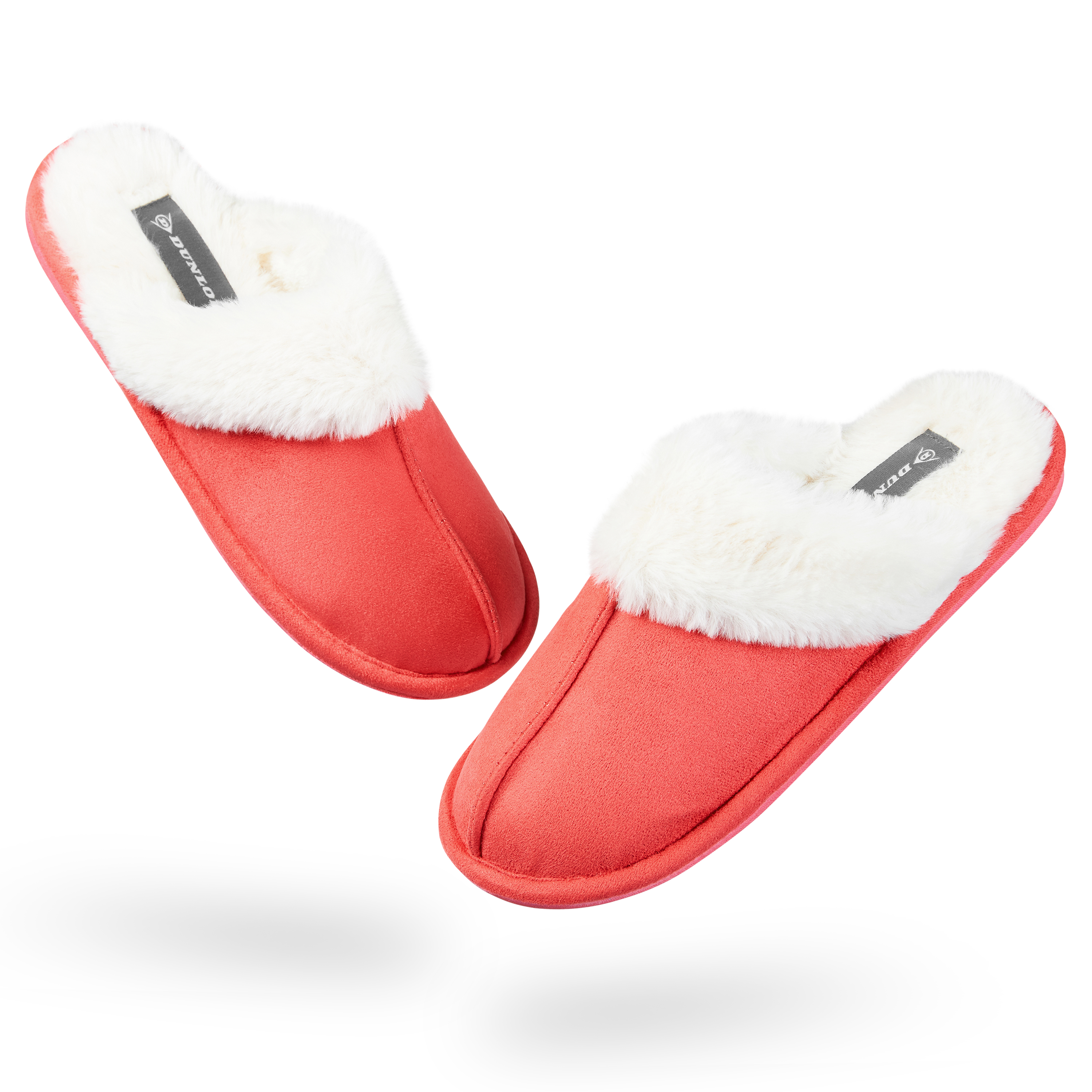 Zapatillas Dunlop para mujer, espuma viscoelástica mullidas sin cordones zapatos de casa - Imagen 36 de 56