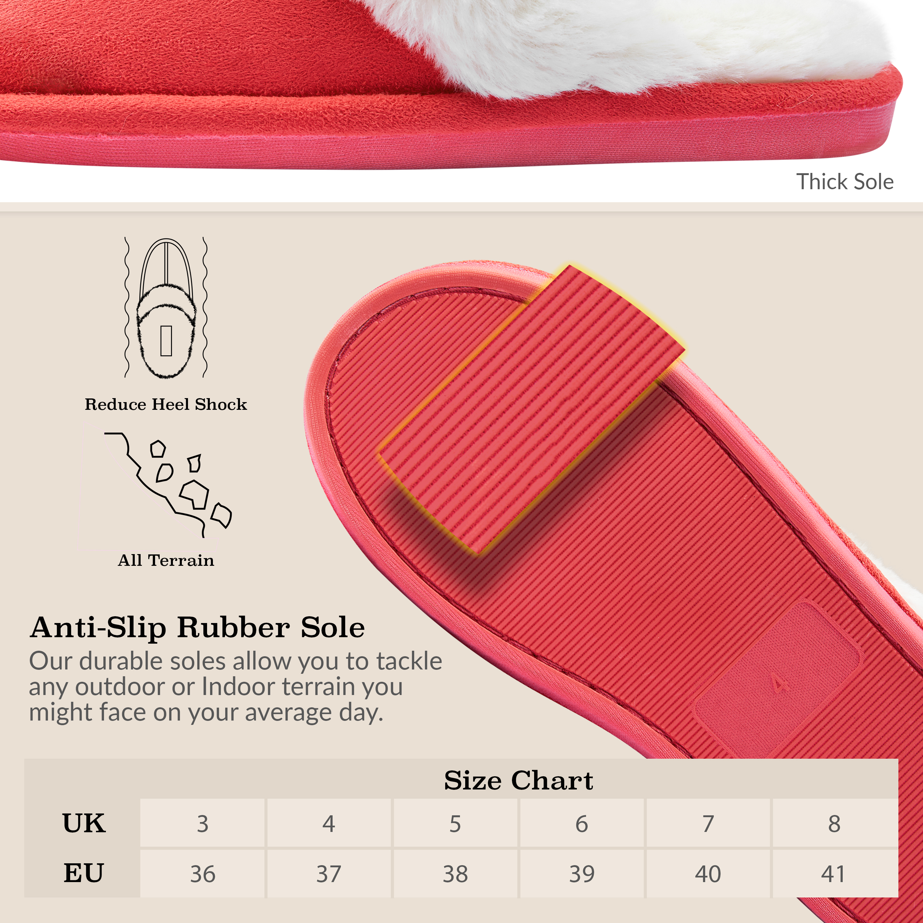 Zapatillas Dunlop para mujer, espuma viscoelástica mullidas sin cordones zapatos de casa - Imagen 41 de 56