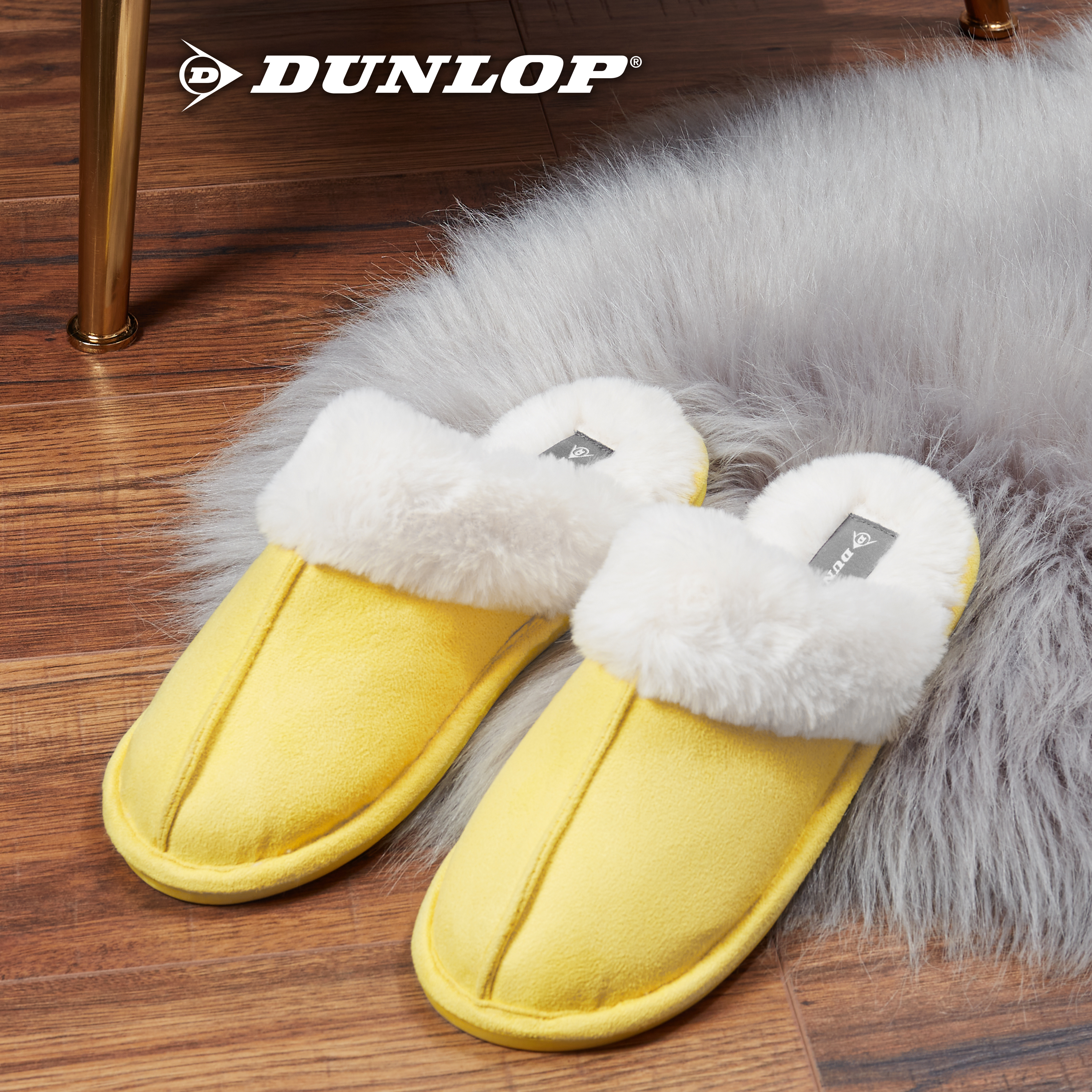 Zapatillas Dunlop para mujer, espuma viscoelástica mullidas sin cordones zapatos de casa - Imagen 10 de 56