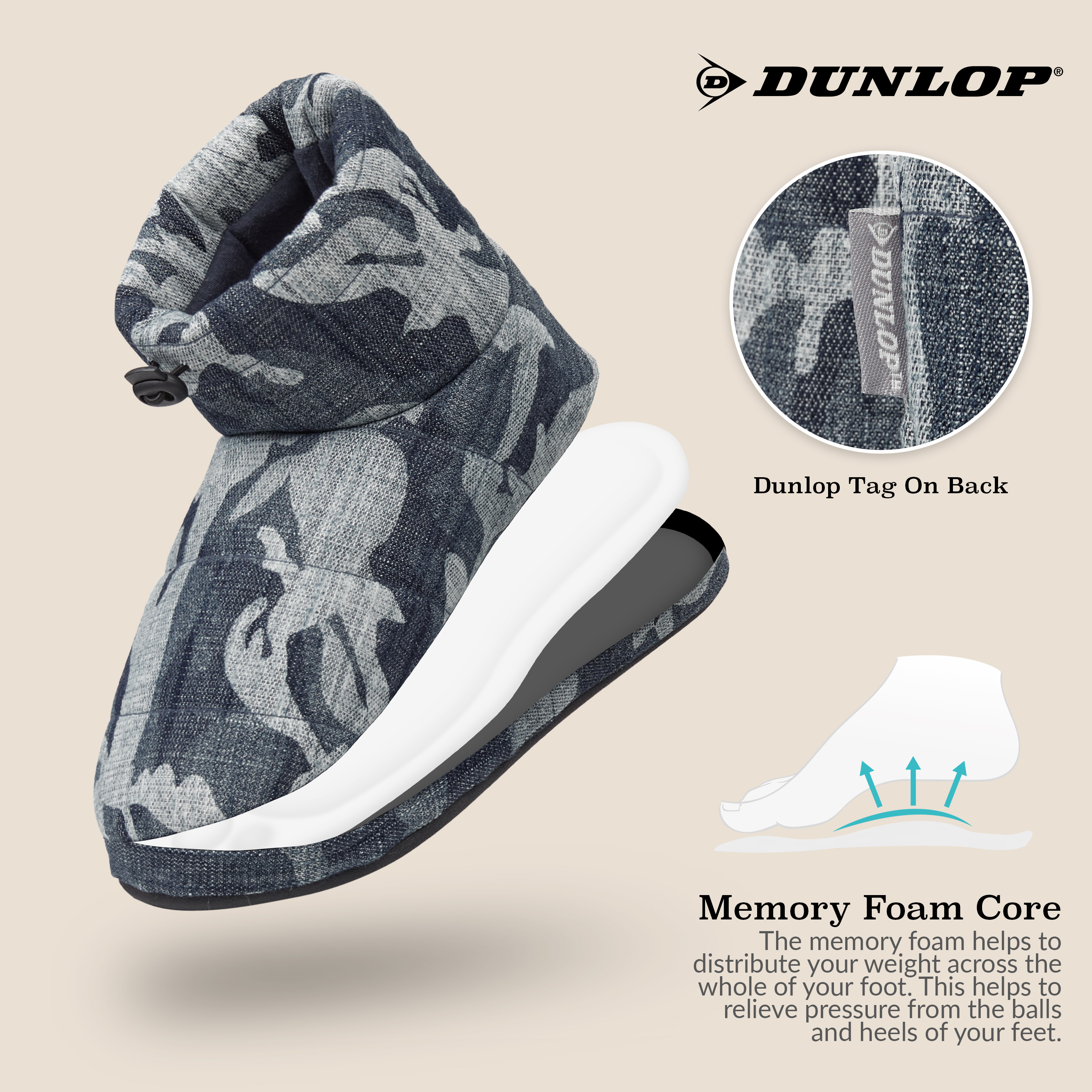 Dunlop Warm Fluffy and Cosy House Boots Slippers for Men - Picture 38 of 48