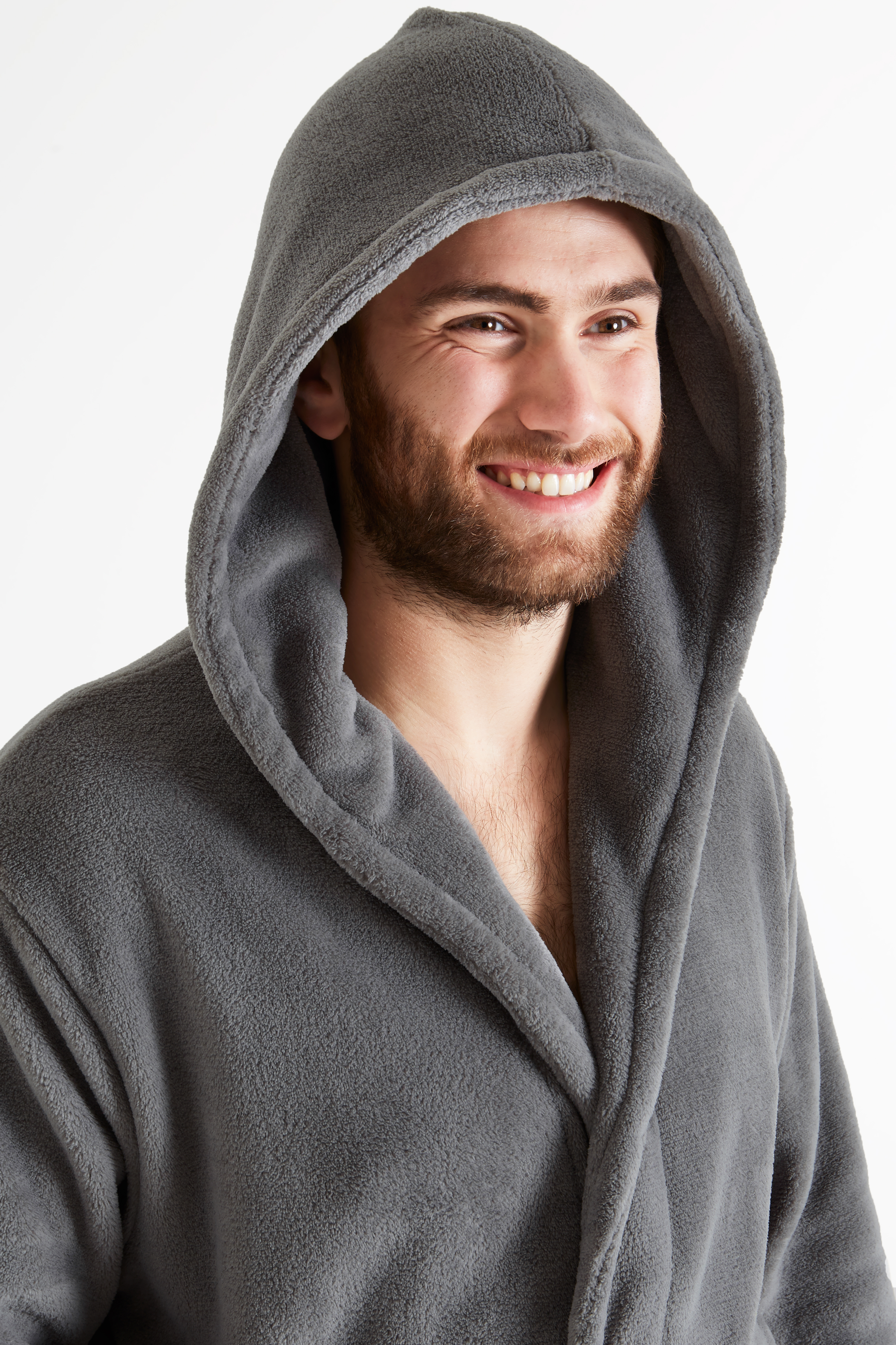 CityComfort Mens Hooded Dressing Gown Bathrobe Pockets Super Soft - Picture 10 of 21