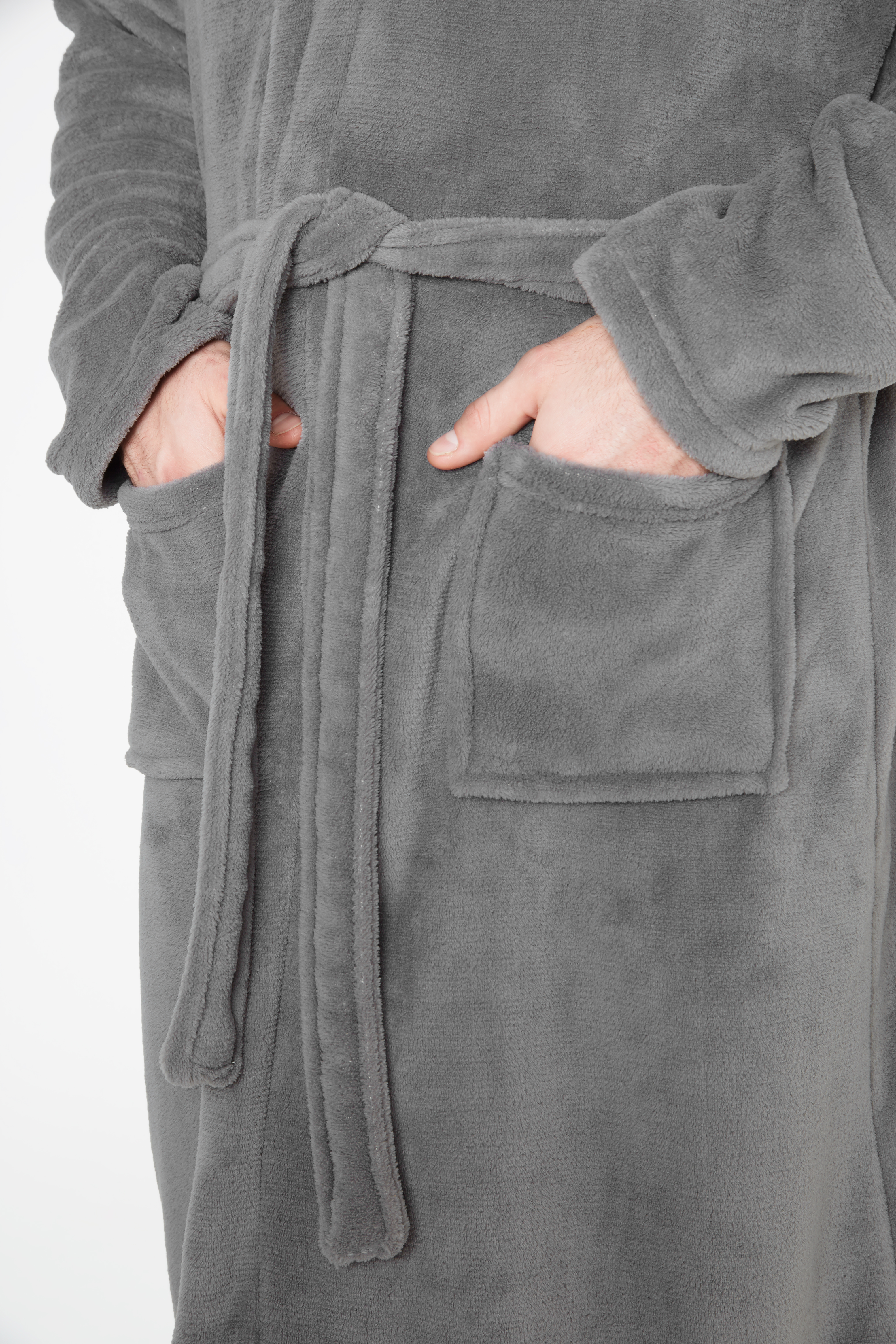 CityComfort Mens Hooded Dressing Gown Bathrobe Pockets Super Soft - Picture 12 of 21
