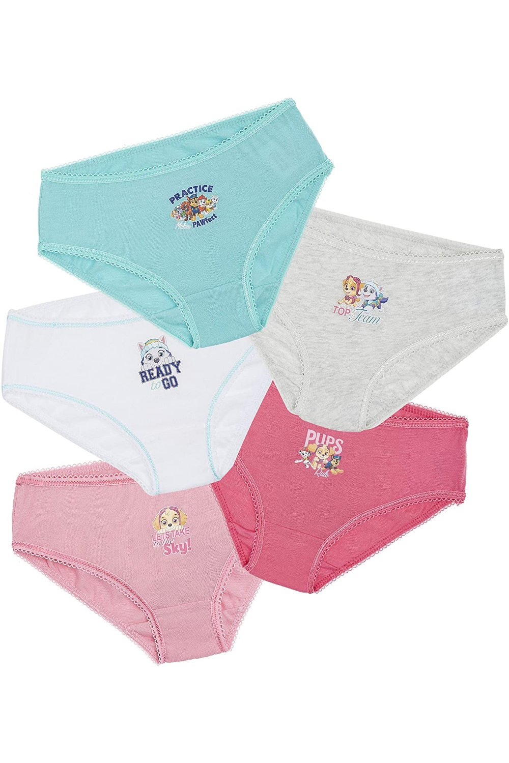 Paw Patrol Boys' 12-PK of 100% Cotton Panties in  