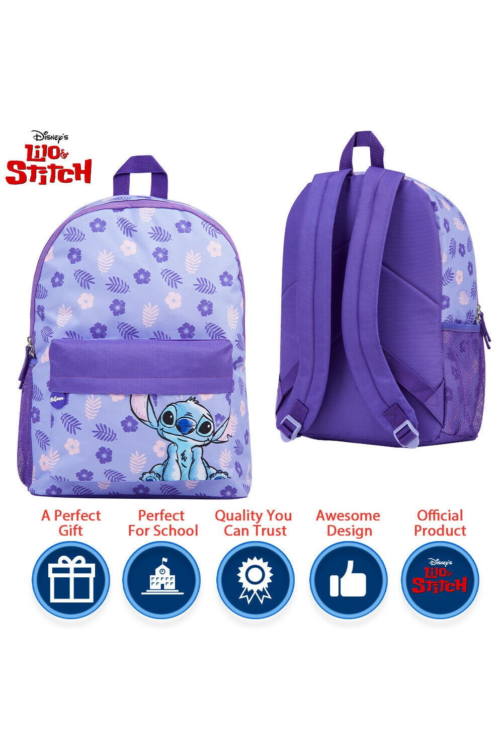 Disney Lilo and Stitch School Bag - Backpacks for Children